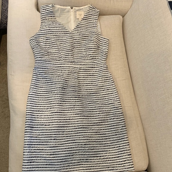 J. Crew Factory Dresses & Skirts - J Crew Stripe Tweed Dress
